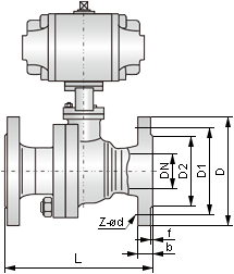 不銹鋼氣動球閥